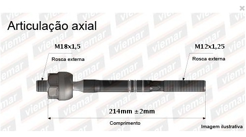 BARRA BRAÇO AXIAL FIT 03/08 03 04 05 06 07 08 AMD36411/680211 MACHO