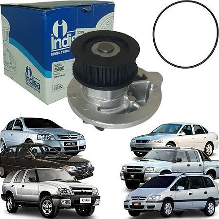 BOMBA AGUA D'AGUA ASTRA 99/04 1.8/2.0 8V BLAZER 96/06 2.2/2.4 8V OMEGA 93/98 2.0 2.2 8V S10 01/12 2.2/2.4 8V SUPREMA 93/96 2.0/2.2 8V VECTRA 94/06 2.0/2.2 8V ZAFIRA 01/05 8V  93 94 95 96 97 98 99 00 01 02 O3 04 05 06 252003/UB0152/BMM0152A