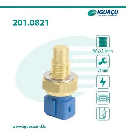 SENSOR TEMPERATURA RADIADOR 155 92/97 COUPE 1.8/2.0 16V 93/99 ASTRA 1.8/2.0 92/01 CALIBRA 2.0 16V 89/97 OMEGA 2.0 16V 94/99 VECTRA 2.0 16V 94/00 92 93 94 95 96 97 98 99 00 01 821