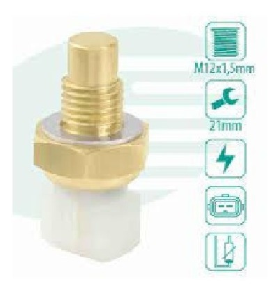 SENSOR TEMPERATURA RADIADOR CLIO 1.0/1.2/1.8 6V/16V 90/98 ESPACE 2.0 91/98 8V/16V LAGUNA 2.0 16V 94/01 SAFRANE 3.0 8V/12V SCENIC 2.0/8V TRAFIC 2.7/2.9/ 89/02 TWINGO 1.2/1.3 93/02 89 90 91 92 93 94 95 96 97 98 99 00 01 02 828