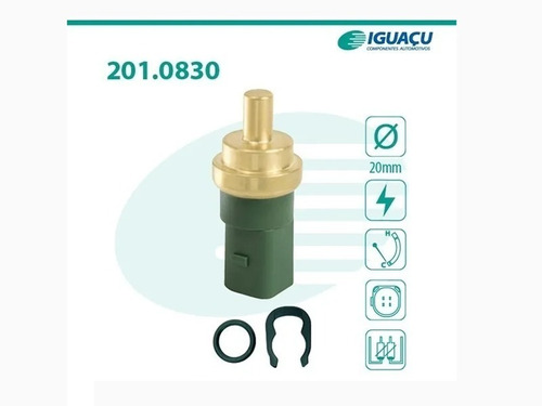 SENSOR TEMPERATURA RADIADOR A3 97/99 A4 97/99 A6 97/99 BORA 98/02 FOX CROSSFOX SPACEFOX 03/10 GOL PARATI SAVEIRO G3/G4 02/08 GOLF 99/01 NEW BEETLE 00/06 PASSAT 99/02 POLO CLASSIC 96/99 99 00 01 02 03 04 05 06 07 08 09 10  830/059919501A/059919051A/44014
