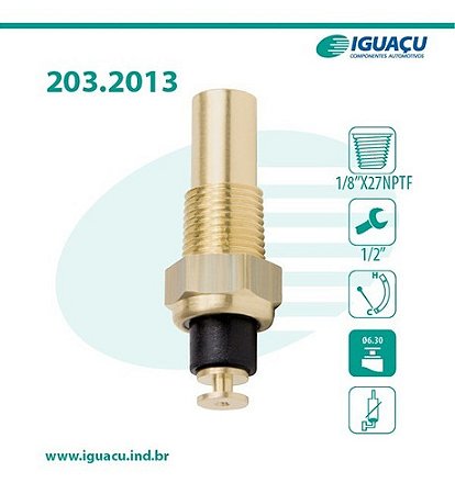 SENSOR TEMPERATURA RADIADOR PAINEL ASTRA 1.8/2.0 8V 95/96 BLAZER S10 2.2/2.4 8V 95/10 CHEVETTE CHEVY 1.0/1.4/1.6 IPANEMA KADETT 1.8 89/97 MONZA 87/97 OMEGA 93/ 2.0/2.2 VECTRA 2.0 8V/16V 94/05 87 88 89 90 91 92 93 94 95 96 97 98 99 00 01 02 03 04 05 2013