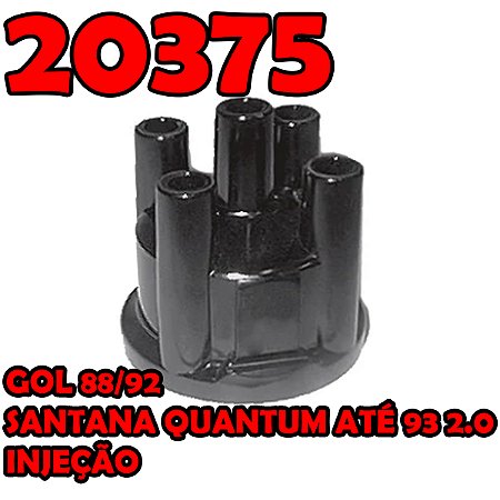 TAMPA DISTRIBUIDOR GOL SAVEIRO VOYAGE PARATI 88/92 SANTANA QUANTUM ATÉ 93 2.0 INJEÇÃO 88 89 90 91 92 20375/MT15371