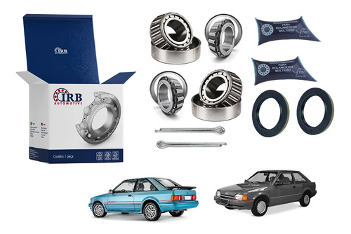 KIT ROLAMENTO RODA TRASEIRO TRASEIRA ESCORT 1.0/1.6/1.8/2.0 8V 90/93 VERONA 1.6/1.8/2.0 90/93 APOLLO 1.8 8V 90/92 90 91 92 93 IRB300/AV617
