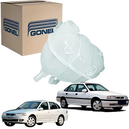 RESERVATÓRIO RADIADOR VECTRA 96/05 2.0/2.2 8V (3 SAÍDAS) COM SENSOR 96 97 98 99 00 01 02 03 04 05 G1219