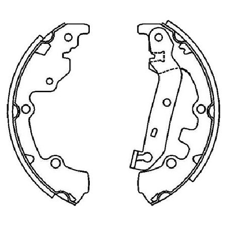 SAPATA FREIO ECOSPORT 03/13 FIESTA 02/12 02 03 04 05 06 07 08 09 10 11 12 13 SYL203102/156132