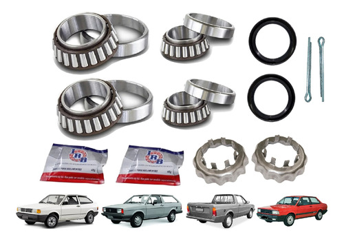 KIT ROLAMENTO RODA TRASEIRO TRASEIRA ROYALE VERSAILLES CORDOBA IBIZA FOX 03/10 GOL G2/G3/G4/G5/G6 80/12 GOLF PARATI PASSAT POLO QUANTUM SANTANA 84/06 SAVEIRO VOYAGE 85/05 78 79 80 81 82 83 84 85 86 87 88 89 90 92 93 94 95 96 97 98 99 IRB100/ALK4529