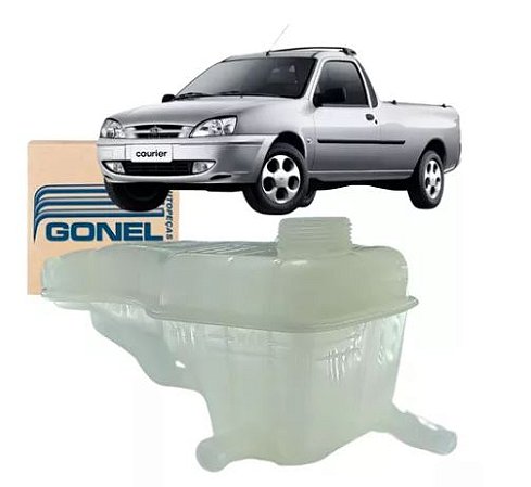 RESERVATÓRIO RADIADOR COURIER 07/14 1.4/1.6 (MOTOR ROCAM FLEX) 07 08 09 10 11 12 13 14 (2 SAÍDAS) G1116