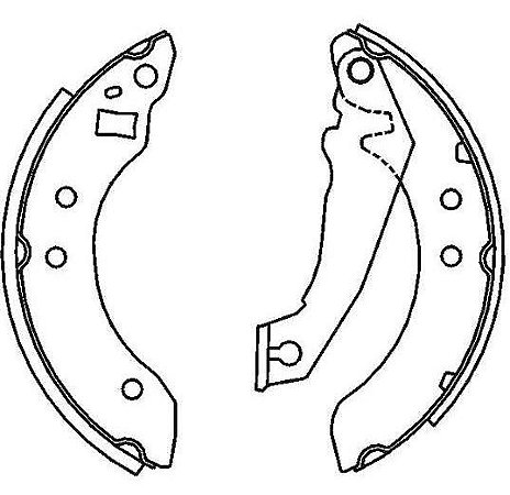 SAPATA FREIO ESCORT VERONA APOLLO 83/93 HOBBY 83 84 85 86 87 88 89 90 91 92 93 SYL203105