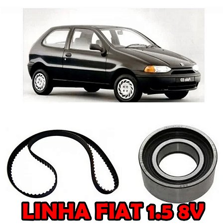 KIT ESTICADOR CORREIA DENTADA PALIO SIENA STRADA 96/04 UNO PREMIO ELBA FIORINO 1.5 8V 96/02 96 97 98 99 00 01 02 03 MOTOR BRASILEIRO 5972277 + CT965