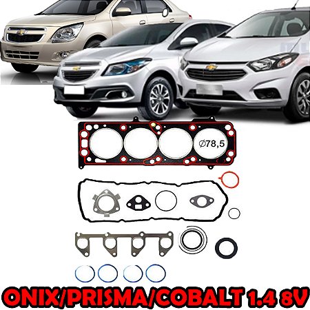 KIT JUNTA CABEÇOTE TAMPA VALVULA COLETOR ADMISSÃO CARTER RETENTOR ONIX PRISMA 12/22 1.4 COBALT 17/20 1.4 8V 12 13 14 15 16 17 18 19 20 21 22 1212137PK/79418