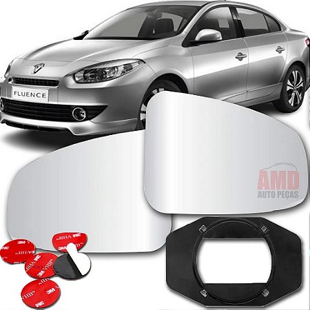 LENTE ESPELHO RETROVISOR FLUENCE 11/19 11 12 13 14 15 16 17 18 19 5333-D LADO DIREITO (PASSAGEIRO)