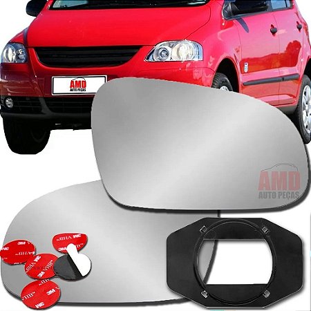 LENTE ESPELHO RETROVISOR FOX SPACE CROSS SPACEFOX CROSSFOX 03/12 03 04 05 06 07 08 09 11 12 1013-D LADO DIREITO (PASSAGEIRO)