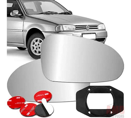 LENTE ESPELHO RETROVISOR GOL PARATI SAVEIRO BOLA G2 95/99 95 96 97 98 99 00 1001-E LADO ESQUERDO (MOTORISTA)