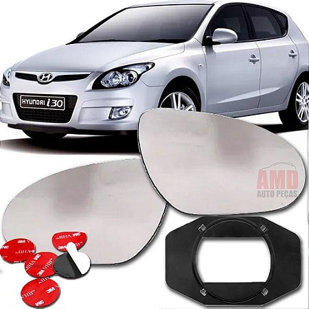 LENTE ESPELHO RETROVISOR HYUNDAI I30 09/16 09 10 11 12 13 14 15 16 5027-D LADO DIREITO (PASSAGEIRO)