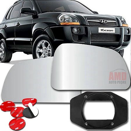 LENTE ESPELHO RETROVISOR HYUNDAI TUCSON 06/20 06 07 08 09 10 11 12 13 14 15 16 17 18 19 20 5029-D LADO DIREITO (PASSAGEIRO)