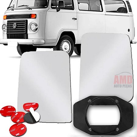 LENTE ESPELHO RETROVISOR KOMBI 96/14 96 97 98 99 00 01 02 03 04 05 06 07 08 09 10 11 12 13 14 1008-E LADO ESQUERDO (MOTORISTA)
