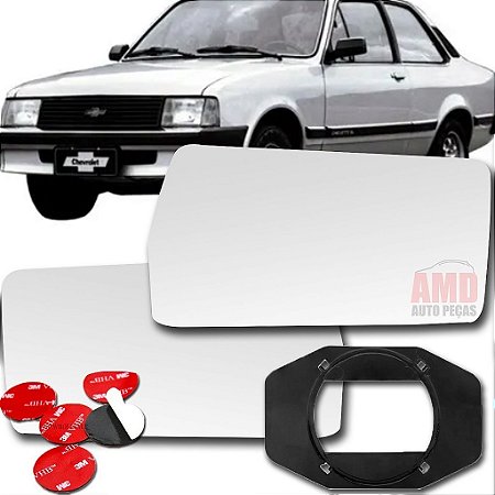 LENTE ESPELHO RETROVISOR MONZA 82/85 CHEVETTE CHEVETE 83/86 82 83 84 85 85 2001-D LADO DIREITO (PASSAGEIRO)