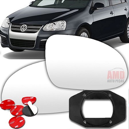 LENTE ESPELHO RETROVISOR PASSAT ALEMÃO 06/12 JETTA 06/12 06 07 08 09 10 11 12 1016-E LADO ESQUERDO (MOTORISTA)