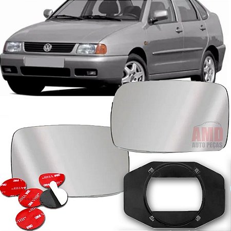LENTE ESPELHO RETROVISOR POLO CLASSIC 96/99 96 97 98 99 1011-E LADO ESQUERDO (MOTORISTA)