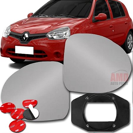 LENTE ESPELHO RETROVISOR RENAULT CLIO 13/20 13 14 15 16 17 18 19 20 5343-D LADO DIREITO (PASSAGEIRO)