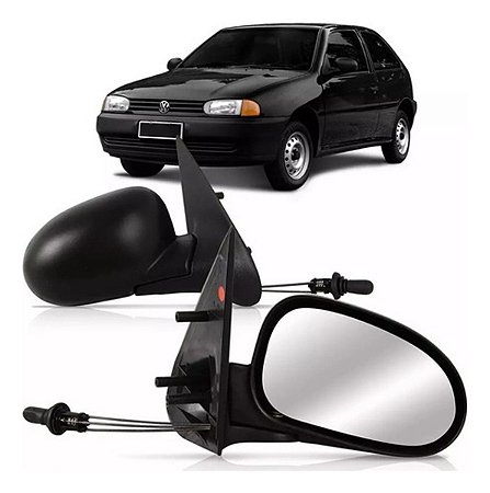 ESPELHO RETROVISOR GOL SAVEIRO PARATI 95/99 G2 BOLA 2 PORTAS COM CONTROLE LADO DIREITO (PASSAGEIRO) 95 96 97 98 99 00 RX1110/RG952