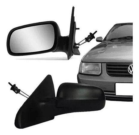 ESPELHO RETROVISOR SANTANA 97/06 97 98 99 00 01 02 03 04 05 06 COM CONTROLE LADO DIREITO (PASSAGEIRO) RX1138