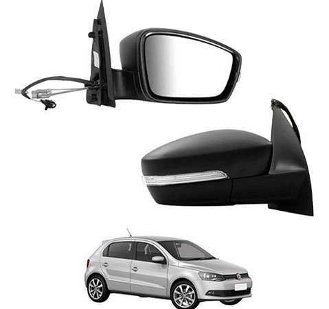 ESPELHO RETROVISOR GOL SAVEIRO VOYAGE G6 13/17 13 14 15 16 17 18 ELÉTRICO COM SETA LADO DIREITO (PASSAGEIRO) RX1200