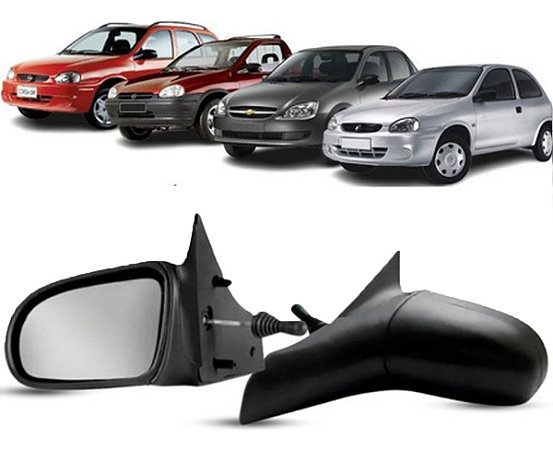 ESPELHO RETROVISOR CORSA CLASSIC 94/14 COM CONTROLE  LADO ESQUERDO (MOTORISTA) 94 95 96 97 98 99 00 01 02 03 04 05 06 07 08 09 10 11 12 13 14 RX2209/RC653