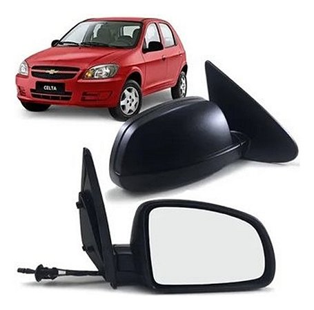 ESPELHO RETROVISOR CELTA PRISMA 06/16 COM CONTROLE LADO DIREITO (PASSAGEIRO) 06 07 08 09 10 11 12 13 14 15 16 RX2238/RC262