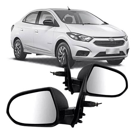 ESPELHO RETROVISOR ONIX PRISMA 12/19 12 13 14 15 16 17 18 19 NOVO COM CONTROLE LADO ESQUERDO (MOTORISTA) RX2277