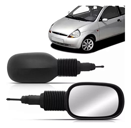 ESPELHO RETROVISOR KA 97/07 97 98 99 00 01 02 03 04 05 06 07 COM CONTROLE LADO DIREITO (PASSAGEIRO) RX3318