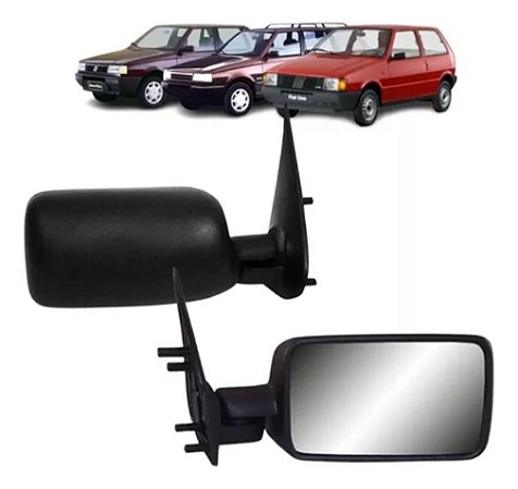 ESPELHO RETROVISOR UNO MILLE 2/4 PORTAS 85/95 85 86 87 88 89 90 91 92 93 94 95 FIXO LADO ESQUERDO (MOTORISTA)  RX4407/RU551