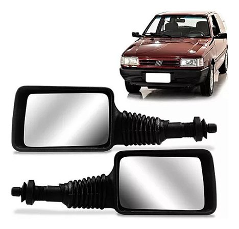 ESPELHO RETROVISOR UNO 89/98 89 90 91 92 93 94 95 96 97 98 2/4 PORTAS COM CONTROLE GRANDE LADO ESQUERDO (MOTORISTA)  RX4409/RU583