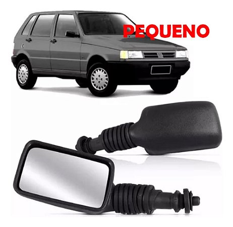 ESPELHO RETROVISOR UNO 84/91 84 85 86 87 88 89 90 91 92 93 94 2/4 PORTAS COM CONTROLE PEQUENO LADO ESQUERDO (MOTORISTA) RX4413