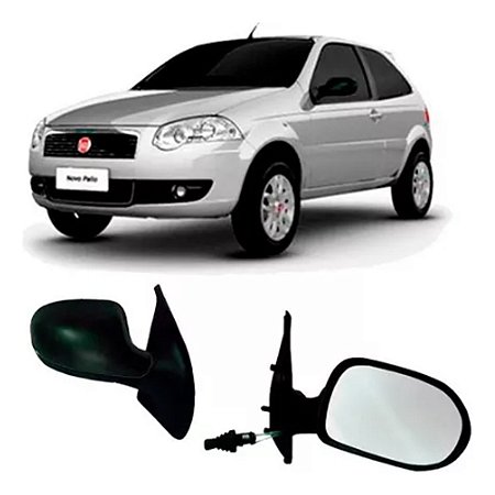 ESPELHO RETROVISOR PALIO STRADA ATRACTIVE ESSENCE 11/16 11 12 13 14 15 16 2 PORTAS COM CONTROLE LADO DIREITO (PASSAGEIRO)  RX4526/RP692