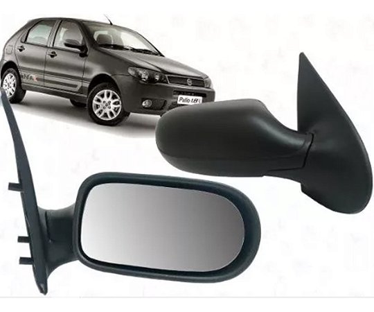 ESPELHO RETROVISOR PALIO SIENA 04/08 04 05 06 07 08 4 PORTAS SEM CONTROLE LADO DIREITO (PASSAGEIRO)  RX4454/RP664
