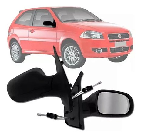ESPELHO RETROVISOR PALIO STRADA 08/12 08 09 10 11 12 2 PORTAS COM CONTROLE LADO ESQUERDO (MOTORISTA)  RX4461/RP683