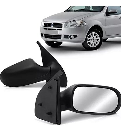 ESPELHO RETROVISOR PALIO STRADA 08/12 08 09 10 11 12 2 PORTAS SEM CONTROLE LADO ESQUERDO (MOTORISTA)  RX4463/RP681