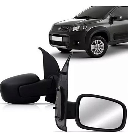 ESPELHO RETROVISOR UNO VIVACE 10/15 10 11 12 13 14 15 4 PORTAS SEM CONTROLE LADO ESQUERDO (MOTORISTA) RX4491