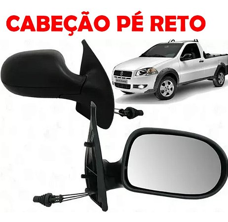 ESPELHO RETROVISOR PALIO STRADA 11/16 11 12 13 14 15 16 2 PORTAS COM CONTROLE LADO DIREITO (PASSAGEIRO) RX4518/RP672