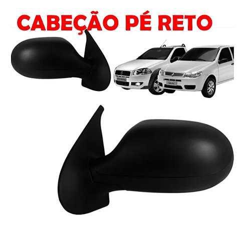 ESPELHO RETROVISOR PALIO STRADA 11/16 11 12 13 14 15 16 2 PORTAS SEM CONTROLE LADO DIREITO (PASSAGEIRO)  RX4520/RP670