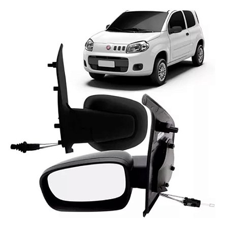 ESPELHO RETROVISOR UNO VIVACE 10/15 10 11 12 13 14 15 2 PORTAS COM CONTROLE LADO ESQUERDO (MOTORISTA) RX4531