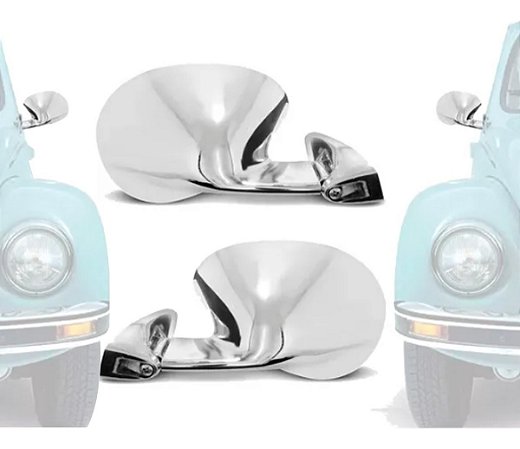 ESPELHO RETROVISOR UNIVERSAL F1 CROMADO GOL PASSAT FUSCA BRASILA CORCEL VARIANT DEL REY PASSAT SAVEIRO VOYAGE PARATI 75/86 75 76 77 78 79 80 81 82 83 84 85 86 87 88 LADO DIREITO (PASSAGEIRO) RX6614
