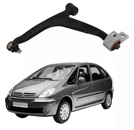 BANDEJA DIANTEIRA XSARA PICASSO 00/11 PARTNER 99/03 BERLINGO 00/03 GRAZZIMETAL LADO ESQUERDO COM PIVO 99 00 01 02 03 04 05 06 07 08 09 10 11 38138/CT6001GG/BDJ0823
