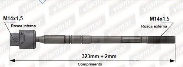 BARRA BRAÇO AXIAL CORSA 94/99 1.6 MPFI FEMEA TRW 94 95 96 AMD142/680012/JARB0028