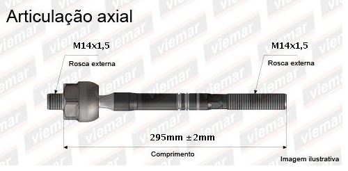BARRA BRAÇO AXIAL DOBLO 01/09 COM DIREÇAO HIDRAULICA 01 02 03 04 05 06 07 08 09 AMD31176/17011013/680189