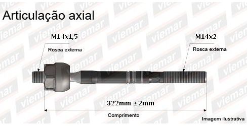 BARRA BRAÇO AXIAL ESCORT 1.3 93/96 VERONA 94/96  93 94 95 96 AMD138/680008