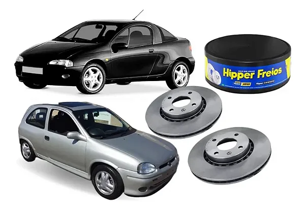 DISCO FREIO DIANTEIRO VENTILADO 4 FUROS CORSA 1.6 16V GSI 93/96 93 94 95 96 HIPPER FREIOS CADA HF23A