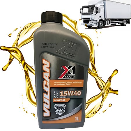 OLEO MOTOR 15W40 CAMINHÃO DIESEL MAXX VULCAN 15W40 CI4 1lt 101